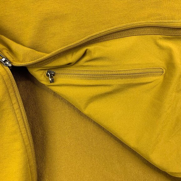 Lululemon Mens Sweater XL Yellow Gold Spice City Sweat Crew Pullover Long Sleeve - Picture 5 of 9
